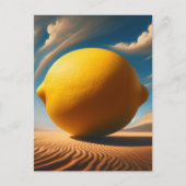 Carte Postale Citron surréaliste géant (Devant)