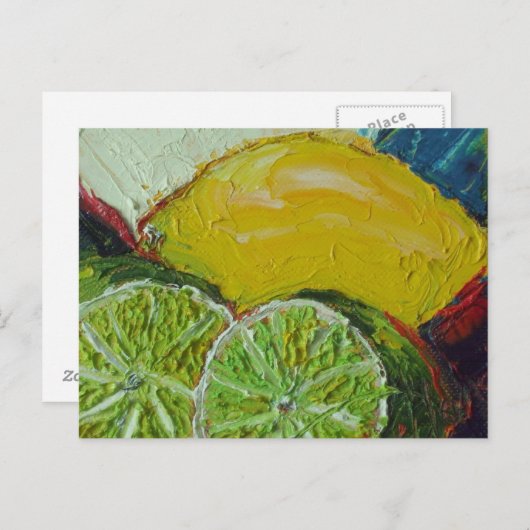 Carte postale citron vert (Devant / Derrière)