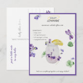 Carte Postale Citronnade Violette Vous Penser (Devant / Derrière)