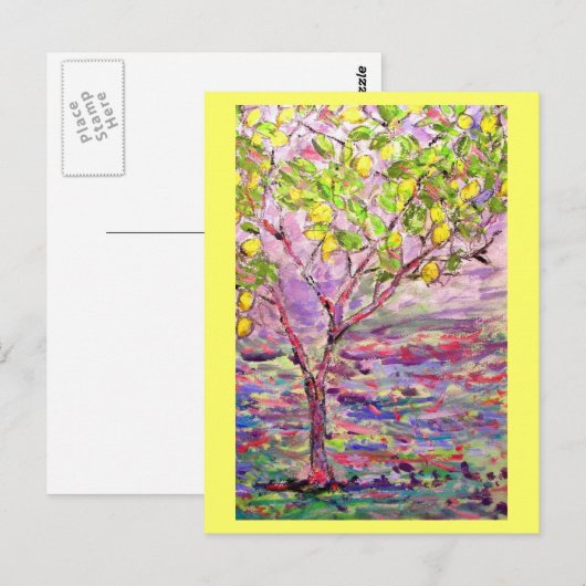 Carte Postale citronnier (Devant / Derrière)