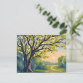 Carte Postale Citronnier Peinture paysagère italienne (Debout devant)