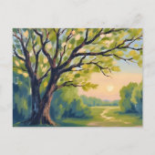 Carte Postale Citronnier Peinture paysagère italienne (Devant)