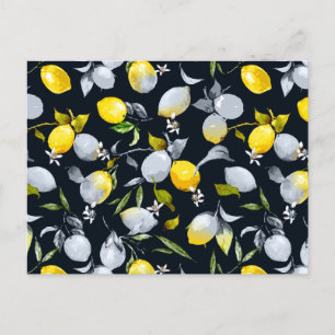Carte Postale citrons aquarelle 12