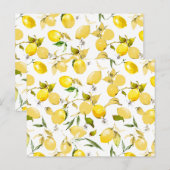 Carte Postale citrons aquarelle 13 (Devant / Derrière)