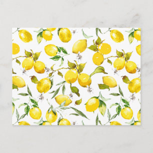 Carte Postale Citrons aquarelle 5