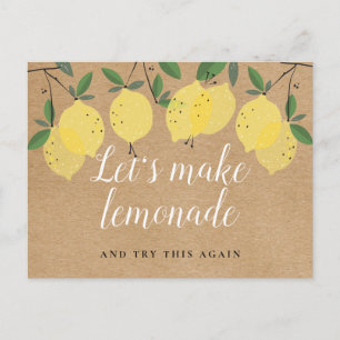 Carte Postale Citrons Bohème Rustiques Changent La Date Événemen