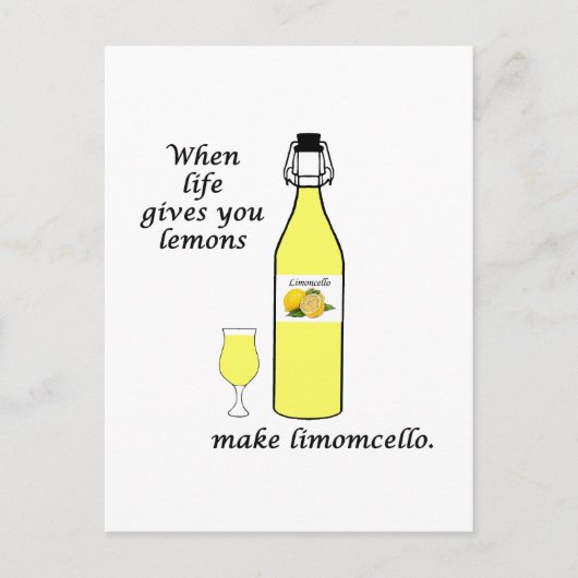 Carte Postale Citrons en Limoncello (Devant)