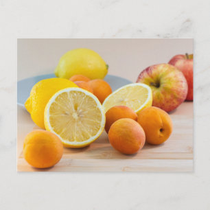Carte Postale Citrons Et Abricots Photographie De Nourriture Nat