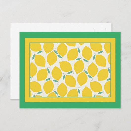 Carte Postale Citrons frais (Devant / Derrière)