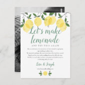 Carte Postale Citrons Modifier la date reportée Annulation de la (Devant / Derrière)