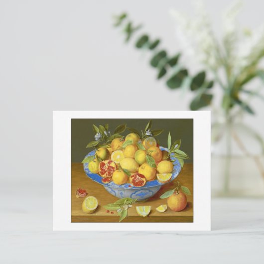 Carte Postale Citrons, oranges et grenade (Debout devant)