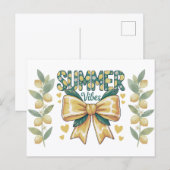 Carte Postale Citrons Préparés pour l'Été (Devant / Derrière)