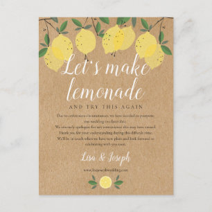 Carte Postale Citrons Rustiques Changent la Date Reportée Photo