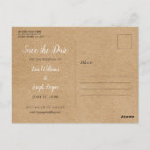 Carte Postale Citrons rustiques fleurissent élégant Save the Dat (Dos)