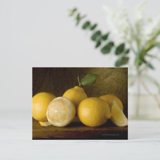 Carte Postale citrons sur bois (Debout devant)