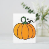 Carte Postale citrouille (Debout devant)