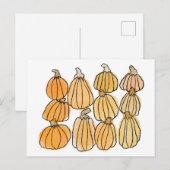 Carte Postale Citrouille (Devant / Derrière)