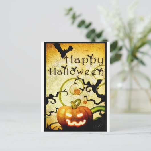 Carte Postale Citrouille (Debout devant)