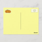 Carte postale Citrouille (Dos)