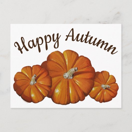 Carte postale citrouille (Devant)