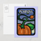 Carte Postale Citrouille (Devant / Derrière)