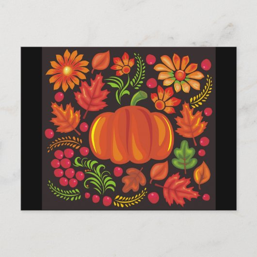 Carte Postale citrouille à l'ukrainienne (Devant)