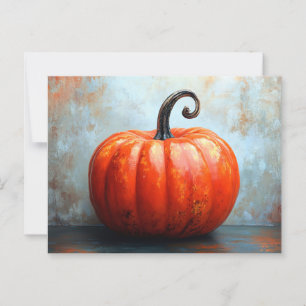 Carte Postale Citrouille à tige courbée