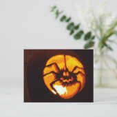 Carte Postale Citrouille araignée (Debout devant)