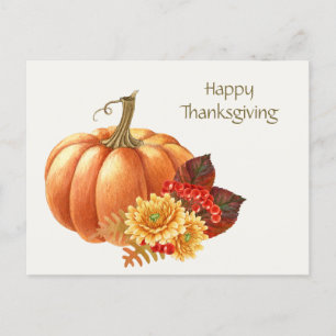 Carte postale Citrouille automne