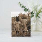 Carte Postale Citrouille avec le sac noir (Debout devant)