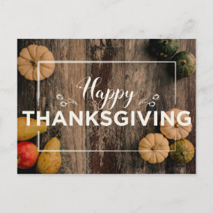 Carte Postale citrouille bon thanksgiving