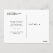 Carte Postale citrouille camion vacances gris déménagement faire (Dos)