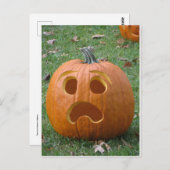 Carte Postale Citrouille choqué (Devant / Derrière)