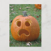 Carte Postale Citrouille choqué (Devant)