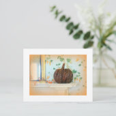 carte postale citrouille coloniale (Debout devant)