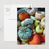 Carte postale citrouille colorée (Devant / Derrière)