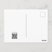 Carte Postale Citrouille d'aquarelle moderne Thanksgiving Dîner (Dos)