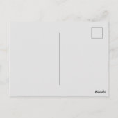 Carte Postale citrouille d'aquarelle motif (Dos)