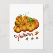 Carte Postale Citrouille d'automne (Devant)
