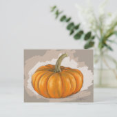 Carte postale Citrouille d'automne - Art original (Debout devant)