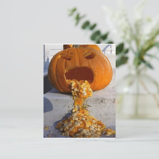 Carte Postale Citrouille de barf (Debout devant)