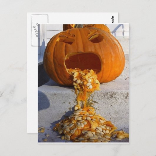 Carte Postale Citrouille de barf (Devant / Derrière)