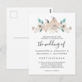 Carte Postale Citrouille de crème et Eucalyptus Fall Chic Invita (Devant / Derrière)