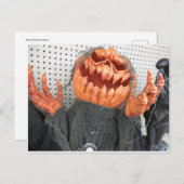 Carte Postale Citrouille de haussement (Devant / Derrière)