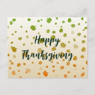 Carte postale Citrouille de Thanksgiving