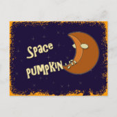 Carte Postale citrouille d'espace (Devant)