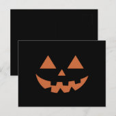 Carte Postale Citrouille d'Halloween Jack O'Géant (Devant / Derrière)