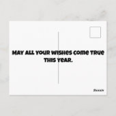 Carte Postale citrouille effrayante avec chapeau d'anniversaire  (Dos)