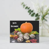Carte postale citrouille et Cupcakes (Debout devant)