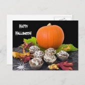 Carte postale citrouille et Cupcakes (Devant / Derrière)